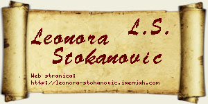Leonora Stokanović vizit kartica